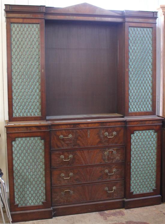 Regency style mahogany bookcase